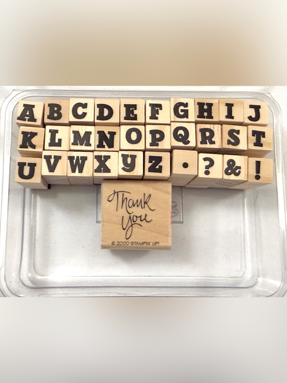 Stampin’Up Stamps~Letters/Numbers/Symbols/Thank You + Free Stamp Pad